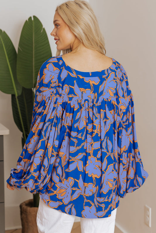 Alyssa Floral Buttoned Loose Fit Shirt-1